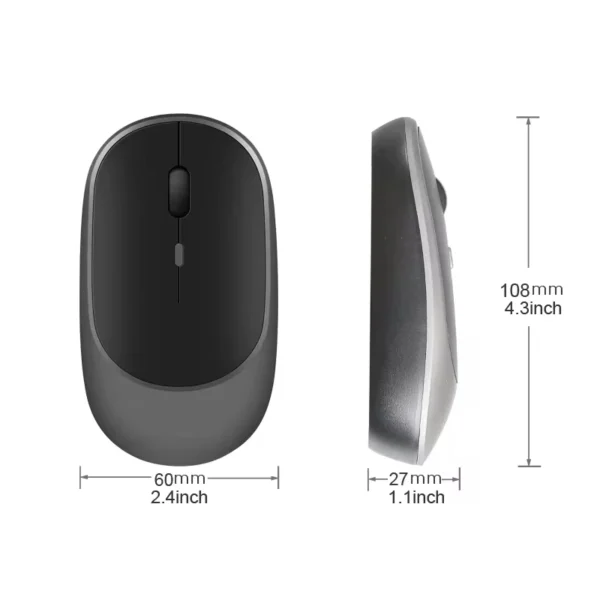Xiaomi Wireless Mouse Bluetooth-compatible 2.4G Silent Mice Adjustable DPI Ergonomic Design USB Rechargeable Gaming Office Mouse - Image 11