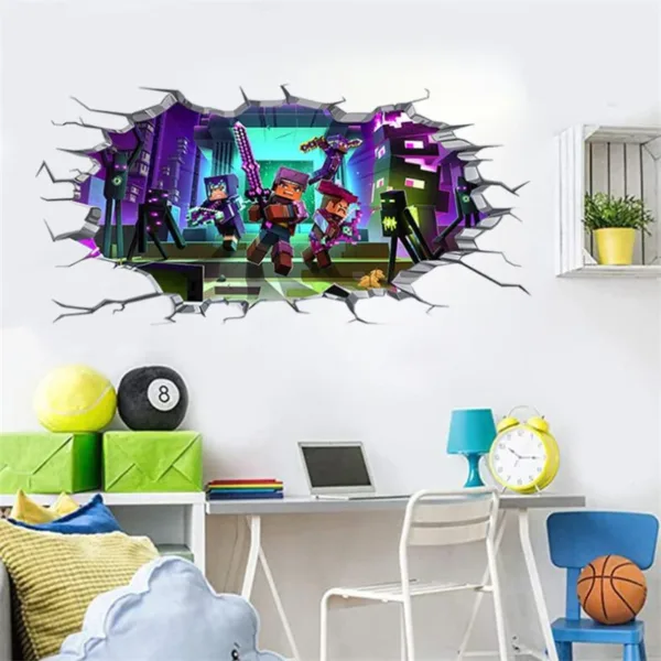 Cartoon Games Wall Stickers For Kids Room Home Bedroom PVC Decor Cartoon Movie Mural Art Decals Gifts for children - Image 24