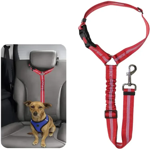 Reflective Pet Dog Car Seat Belt Puppy Collar Walking Travel Car Accessories Cat Leash Harness for Small Dogs Pet Car Supplies - Image 7