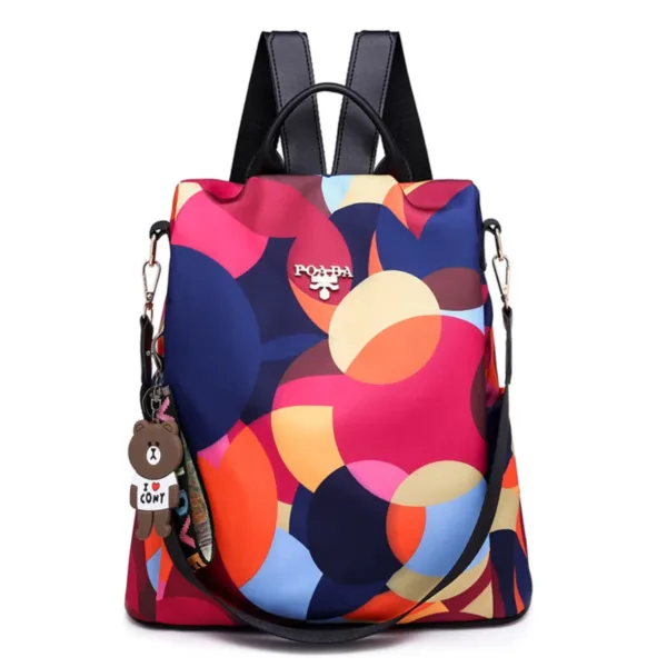 Multicolor Anti-Theft Schoolbag