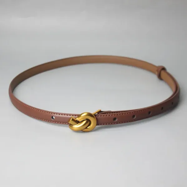 Women's Leather Knot Belt - Image 3