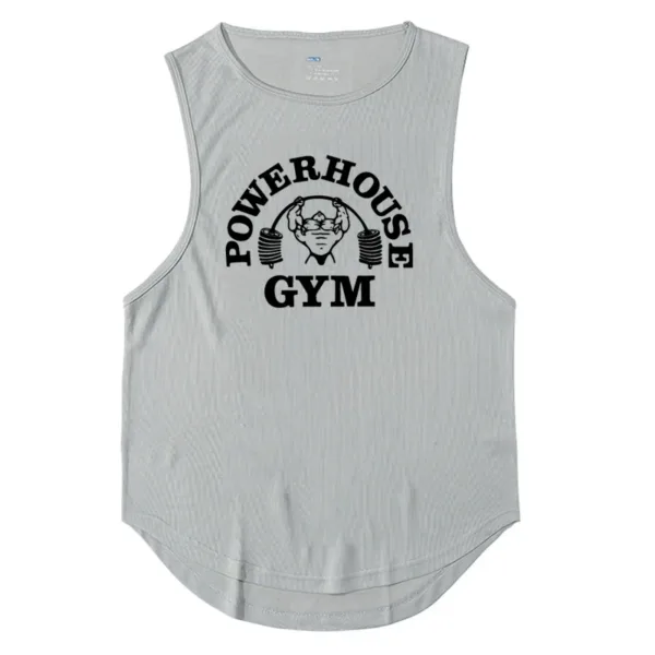 Men's Singlets Top for Fitness Gym T-shirts Suspenders Man Bodybuilding Shirt Vests Stringer Sleeveless Sweatshirt Clothing Vest - Image 5