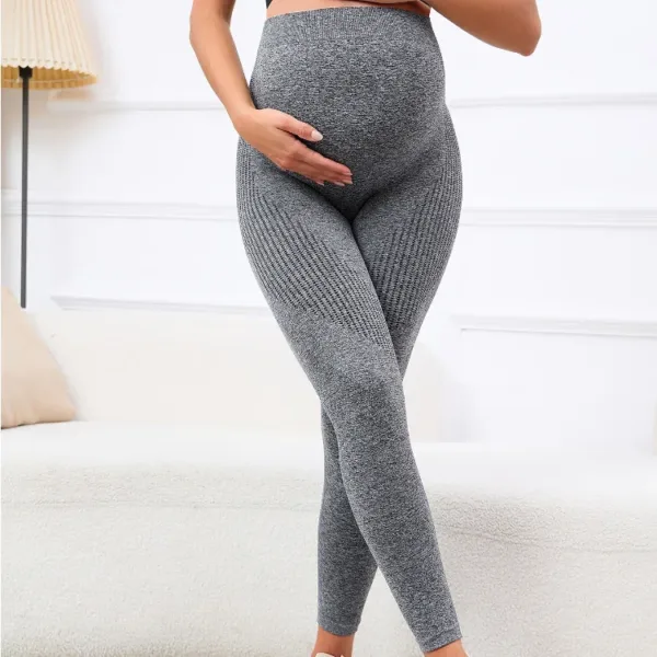 Women's Leggings Adjustable Autumn High Stretch Cropped Pants Pregnant women's yoga pants Cotton Maternity Legging Casual Pants - Image 2