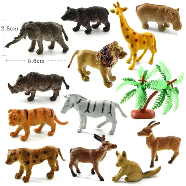 12Pcs Insect Spider Butterfly Fish Dinosaur Dog Cat Horse Figurine Farm Animal Model Action Figure Hot Toy Set For Children Gift - Image 14