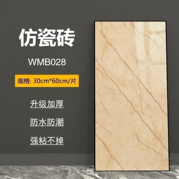 NEW 30x60Cm Marble Grain 3D Wall Sticker Floor Sticker PVC Self-Adhesive Waterproof Decorative Stickers for Home DIY House - Image 36