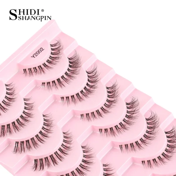 SHIDISHANGPIN 5/10Pairs False Lashes Cat Eye Eyelashes Eyelash Extension 3D Mink Half Lashes Natural Makeup faux Cils maquiagem - Image 21