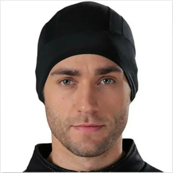 Motorcycle Cycling Cap Quick Dry Breathable Moisture Wicking Under Helmet Beanie Inner Lined Dome Sport Cap Motor Accessories - Image 6