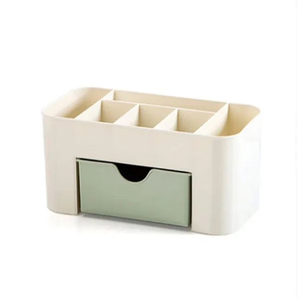Double Layer Plastic Makeup Organizers Storage Box Cosmetic Drawers Jewelry Display Box Case Desktop Container Boxes Organizer - Image 7