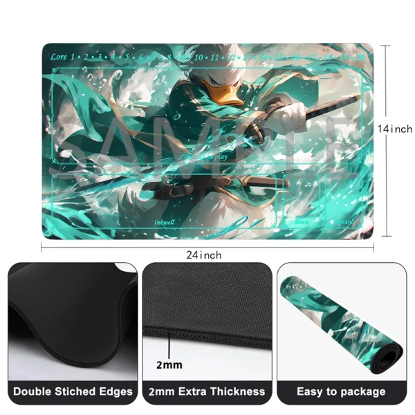 Lorcana Playmat Free Storage Bag Size 24X14IN Trading Card Game Protective Mats Scratch-Resistant Durable Mouse Pad 14 - Image 12