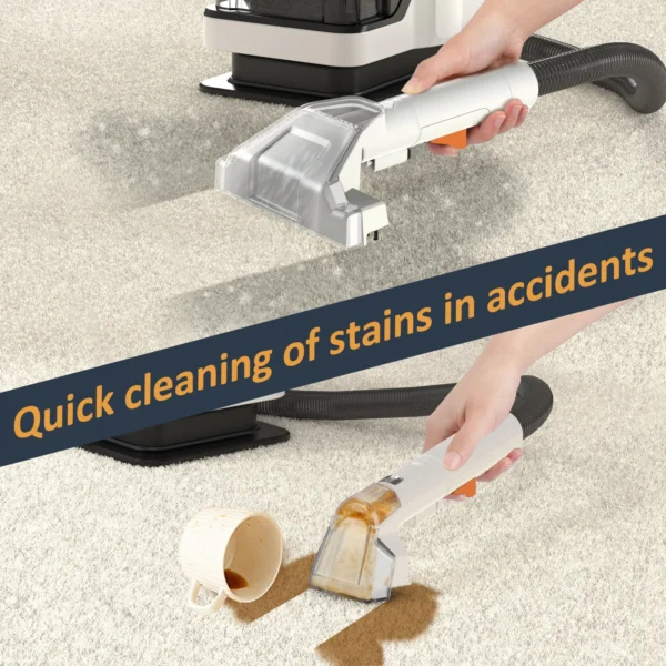 ZCWA Handheld Carpet Cleaner 15Kpa 450W/750W Spot Cleaner Vacuum Cleaner Spray Suction Integrated Machine Clean Machine - Image 4