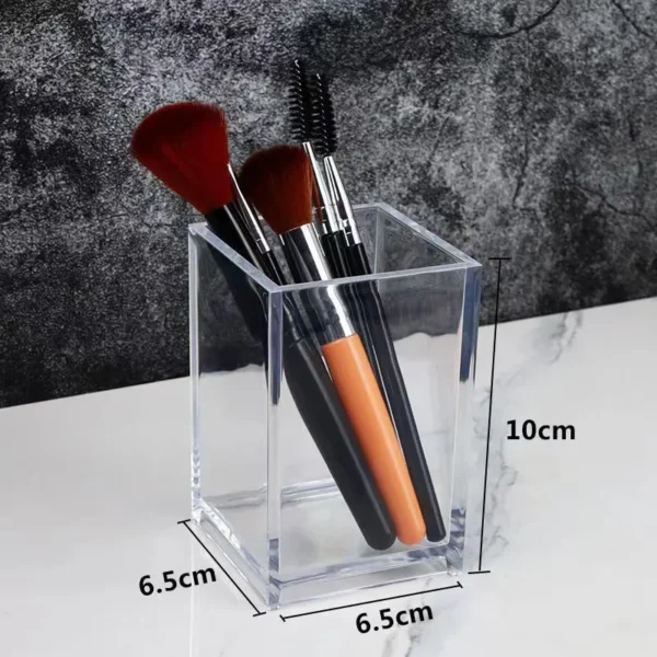 Transparent acrylic 3-5 grid makeup box,makeup brush bucket,makeup organizer,student desk pen holder jewelry storage box
