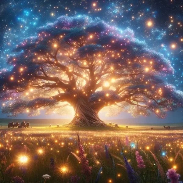 Fantasy White Tree Of Life Poster Prints For Living Room Home Decor Abstract Mythic Life Tree Canvas Painting Wall Art Aesthetic - Image 13
