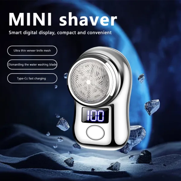 Electric Shaver Portable Razor Man Travel Attire Wet And Dry USB Rechargeable Painless Trimmer Knive Face Beard Razor For Men - Image 3