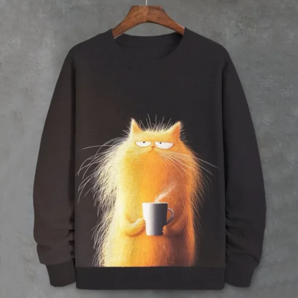 Teacup Cat 3d Print Woman Clothing Funny Women Hoodie Fashions Long Sleeve Pullover Tops Oversized Hoodies For Autumn/Winter - Image 5