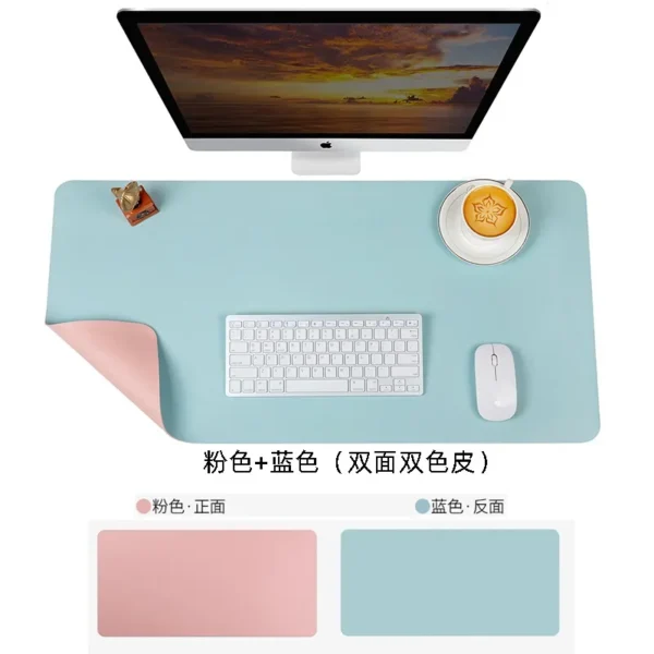 Large Mouse Pad Extra Big Non-Slip Desk Pad Waterproof PU Leather Desk Table Protector Gaming Mouse Mat for Game Office Work - Image 10