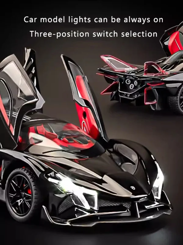 New 1:24 Apollo Evo Alloy Car Model Simulation Sound And Light Pull Back Toy Car Metal Sports Car Boys Collection Ornaments Gift - Image 13