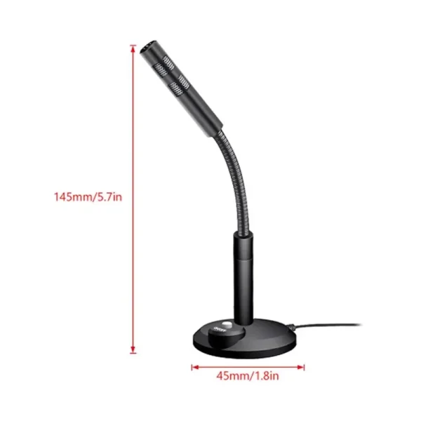 USB Desktop Microphone 3.5mm Omnidirectional PC Laptop Computer Mic for Computer Gaming Recording Chatting Singing Meeting - Image 5