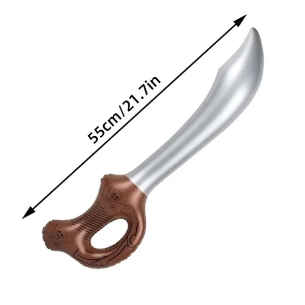 Funny Inflatable Pirate Swords, Halloween Birthday Toy Sword, Inflated Simulation Knife for Swimming Pool, Cosplay Stage Prop - Image 4