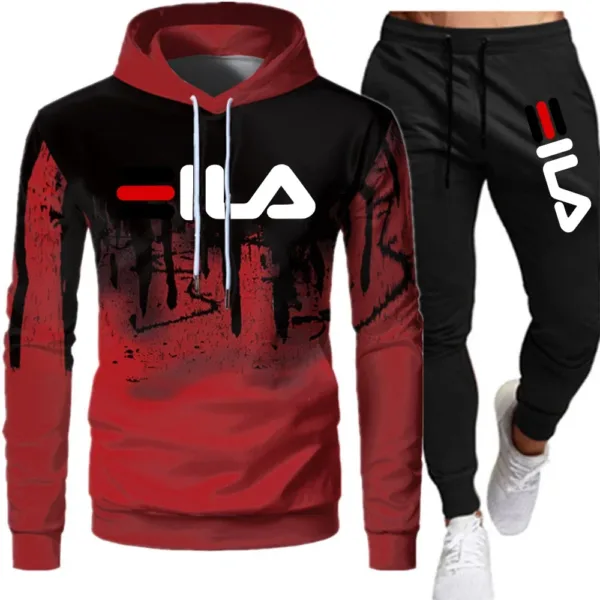 Men's Winter Tracksuit Hoody Hoodies+Pant High Neck 2-Pcs Set Brand Casual Coldproof Male Sports Cloth Ski Sweat Suit Streetwear - Image 14