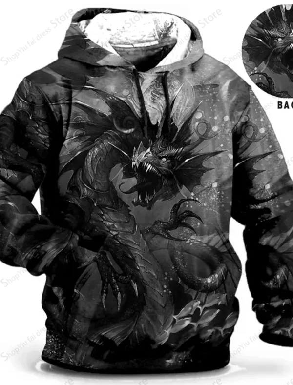 Animal Dragon 3d Print Graphic Hoodies Men Fashion Oversized Hoodies Boy Coat Women Sweats Moletom Mens Clothes Winter Tracksuit - Image 13