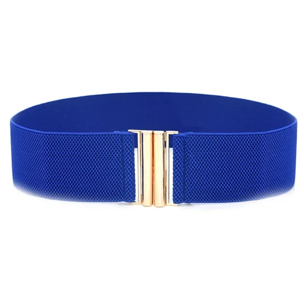 Women's Wide Elastic Waist Belt - Image 2