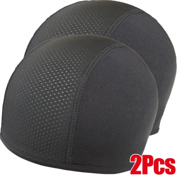 Motorcycle Cycling Cap Quick Dry Breathable Moisture Wicking Under Helmet Beanie Inner Lined Dome Sport Cap Motor Accessories - Image 5