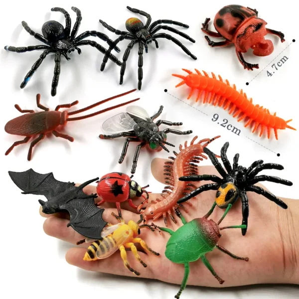12Pcs Insect Spider Butterfly Fish Dinosaur Dog Cat Horse Figurine Farm Animal Model Action Figure Hot Toy Set For Children Gift - Image 21
