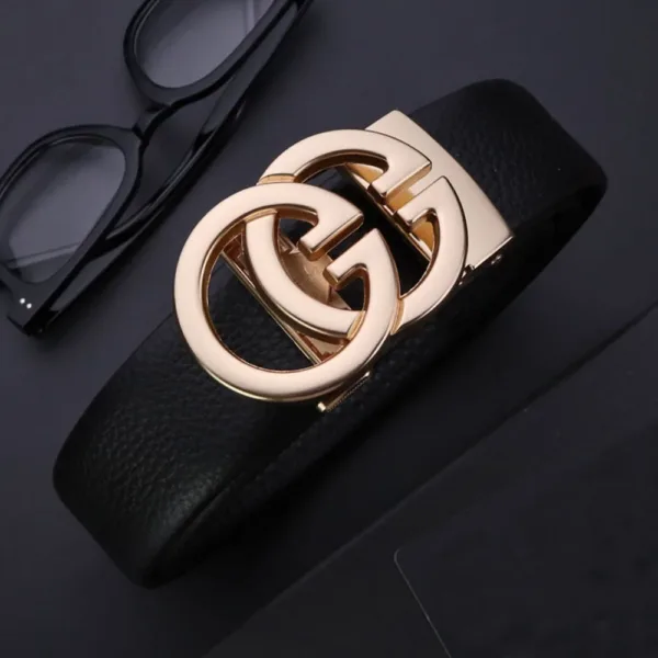 Luxury Designer Leather Belt - Image 4