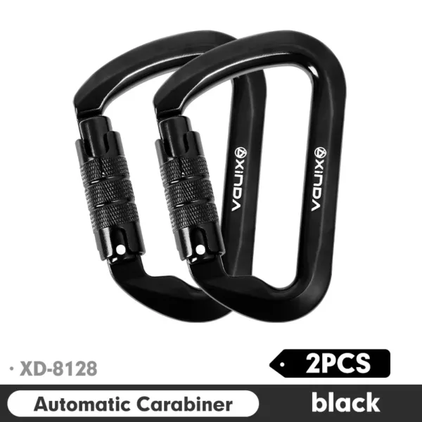 Xinda Outdoor Carabiner Rock Climbing Mountain Landing 30kN High Altitude Operation Equipment Aluminum Alloy Safety Buckle Hook - Image 23