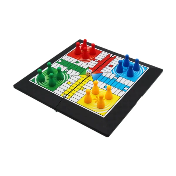 Ludo Game Set Strategy Game Parent Child Interaction with Foldable Board Travel Family Game for Teens Kids Children Party Toy - Image 5