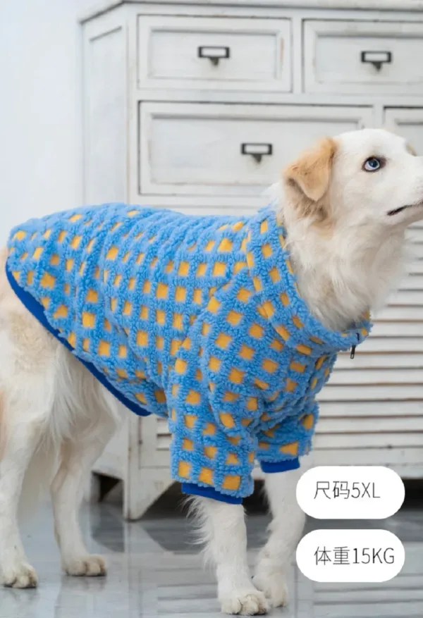 Winter keep warm Large Dog Apparel Breathable Cotton Pet Pullover Clothes, Anti-Hair Loss, Medium and Large Dog Clothes - Image 10