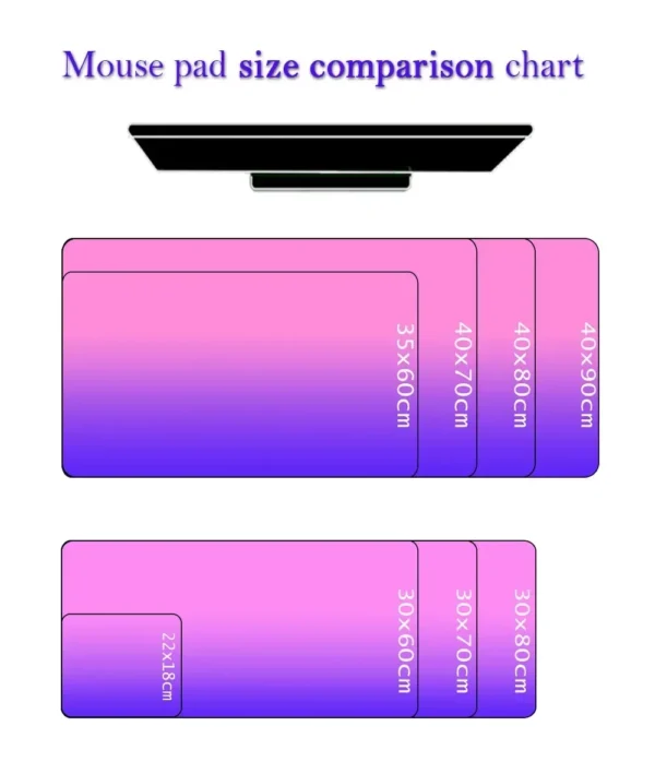 Japan Clouds Mousepad Kawaii Black Deskmat Offices Carpet Large Gaming Mousepad Laptop Computer Rubber Mouse Pad Accessories - Image 5