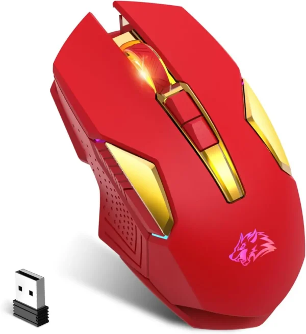 Ziyoulang X18 Wireless Gaming Mouse 2.4G 7 RGB Light 2400 DPI 600mAh Intelligent Power Saving Silent Click USB Receiver Optical - Image 7