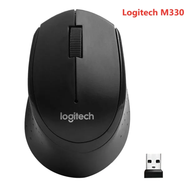 Logitech M330 Wireless Mouse Silent Mouse 1000DPI Silent Optical Mouse 2.4GHz With USB Receiver Mice for Office Home Using PC - Image 4