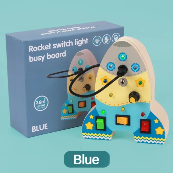 Montessori Busy Board Circuit LED Light Socket ON/OFF Baby Early Hand Fine Cognitive Education Teaching Aids Toy Gifts Busyboard - Image 31