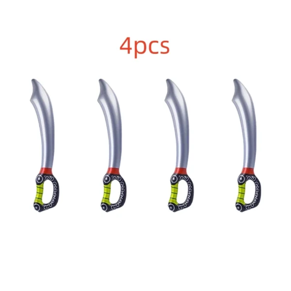 Funny Inflatable Pirate Swords, Halloween Birthday Toy Sword, Inflated Simulation Knife for Swimming Pool, Cosplay Stage Prop - Image 6