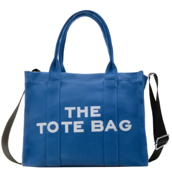 Solid Canvas Tote Bag - Image 6