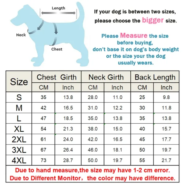 S-4XL Winter Pet Dog Clothes Warm Dogs Cotton Coat for Dachshund Clothing Corgi French-Bulldog Jacket Small Large Dogs Costumes - Image 6