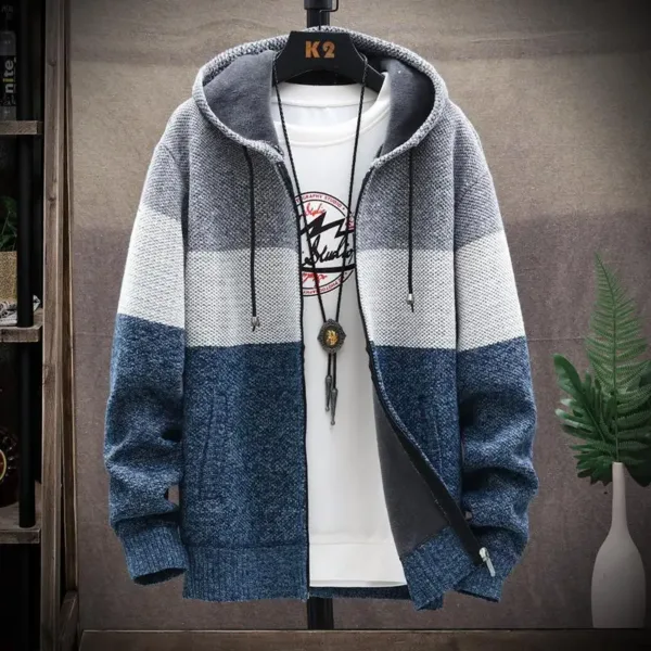 Hooded Sweatshirt Man Cardigan Sweater Hoodie Man Luxury Men's Hoodies Sweater Coat Windbreaker Korean Reviews Many Clothes 2024 - Image 5