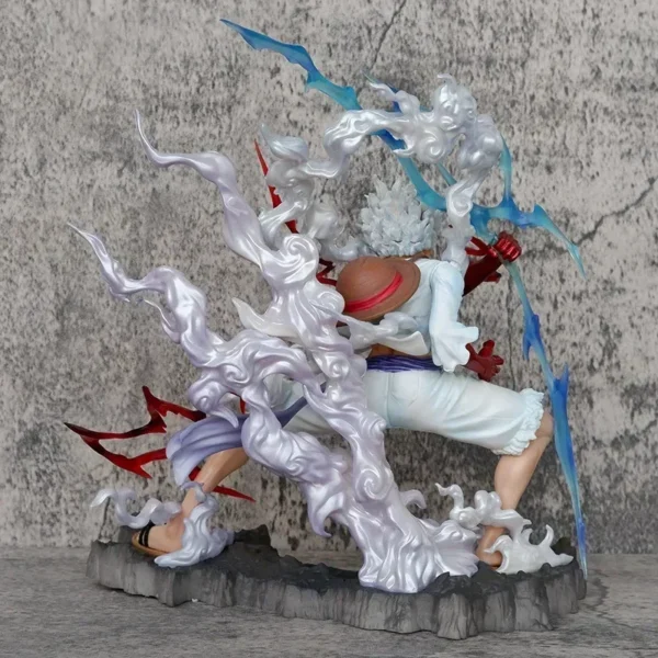 28cm One Piece Figure Sun God Gear 5 Nika Luffy Action Figure GK Thunderbolt Monkey D Luffy Model PVC Collectible Toy - Image 5