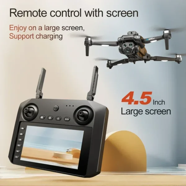 New M33 RC Drone 4K Professinal With Wide Angle Triple HD Camera Foldable RC Helicopter WIFI FPV Height Hold Apron Sell - Image 7