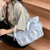 Satin Folded Bow Tote Bag - Image 6