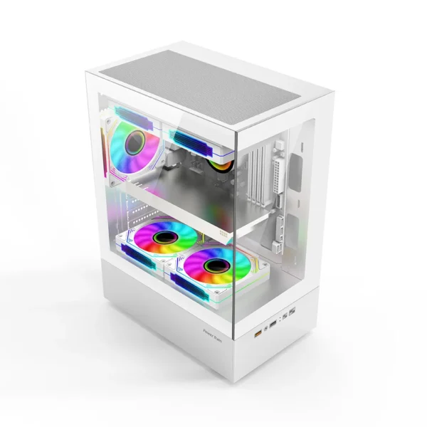 Power Train Illusionary Realm Desktop Computer Case Seaview Room Side Transparent M-ATX/ITX Chassis Support 240 Water Cooler - Image 2