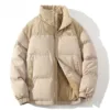 Winter Parkas Jacket Men Women Solid Patchwork Parkas Coat Loose Warm Thick Couple Jacket Korean Outwear Male Unisex Pink Green - Image 9