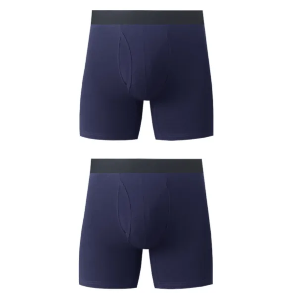 2pcs Man Mid-Long Boxer Shorts Underware Cotton Men's Panties Male Extended Wear-Resistant Legs Plus Size Mens Underpants Short - Image 9