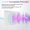 Studio Monitor Acoustic 6/12/24 Pcs, Soundproof Foam Panel Sound Proof Insulation For Wall Room, Pyramid Acoustic Foam Panels - Image 7