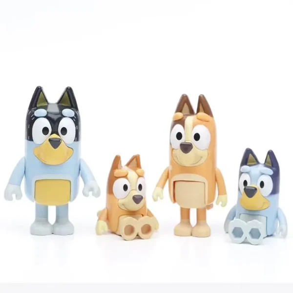 8Pcs/Set Bluey Bingo Anime Figurines Toy Figures Movable Joints Action Figure Model Dolls Children Birthday Decoration Toy Gift - Image 4