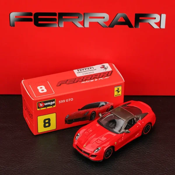 Bburago 1:64 genuine Ferrari SP1 458 ENZO F40 F12TDF SF90 car model series children's Christmas boy gift toys - Image 14