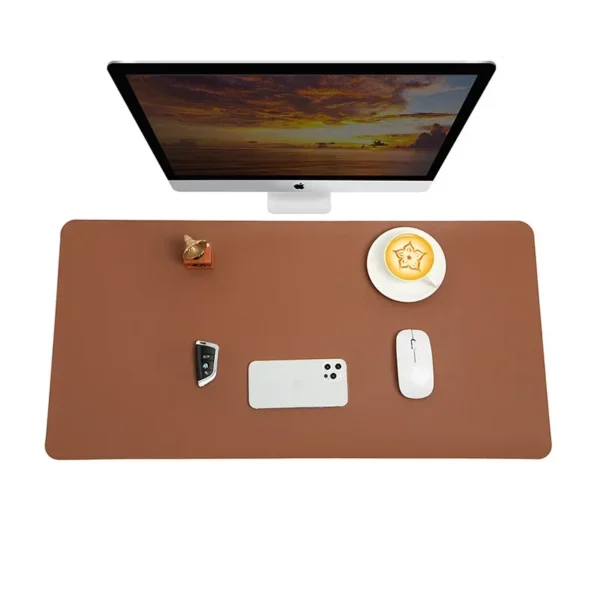 Large Mouse Pad Extra Big Non-Slip Desk Pad Waterproof PU Leather Desk Table Protector Gaming Mouse Mat for Game Office Work - Image 7