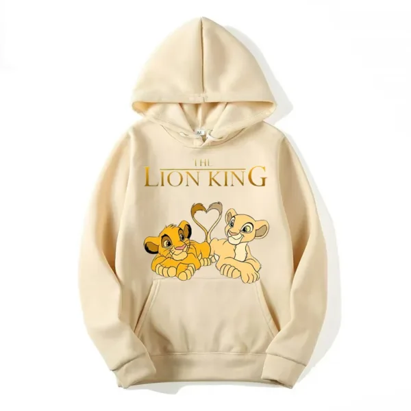 2024 New Disney The Lion King Cartoon Anime Women Pullover Spring Autumn Oversized Hoodie Casual Couple Sweatshirt Clothes Tops - Image 6